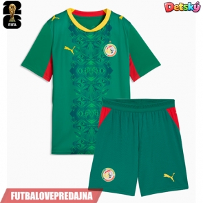 Lacne Dětský Futbalové dres Senegal MS 2026 Krátky Rukáv - Preč (+ trenírky)